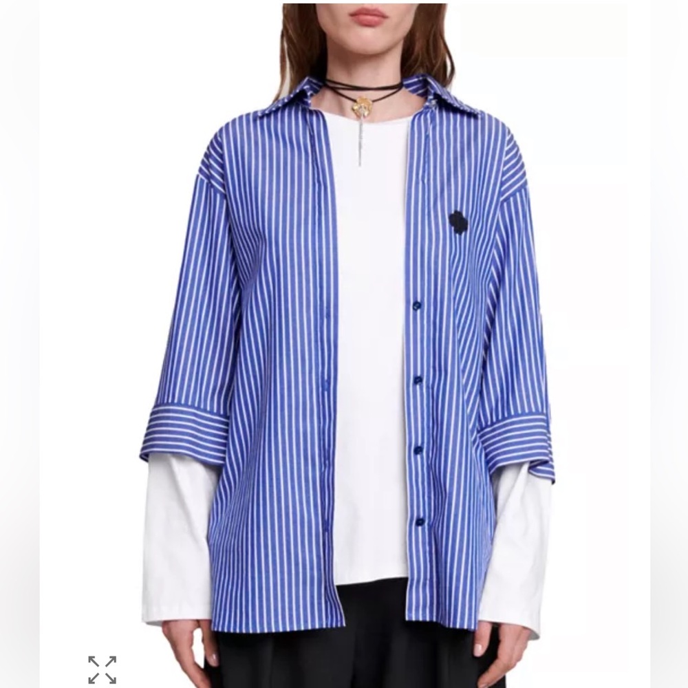 Maje Liago Layered Shirt. Worn once